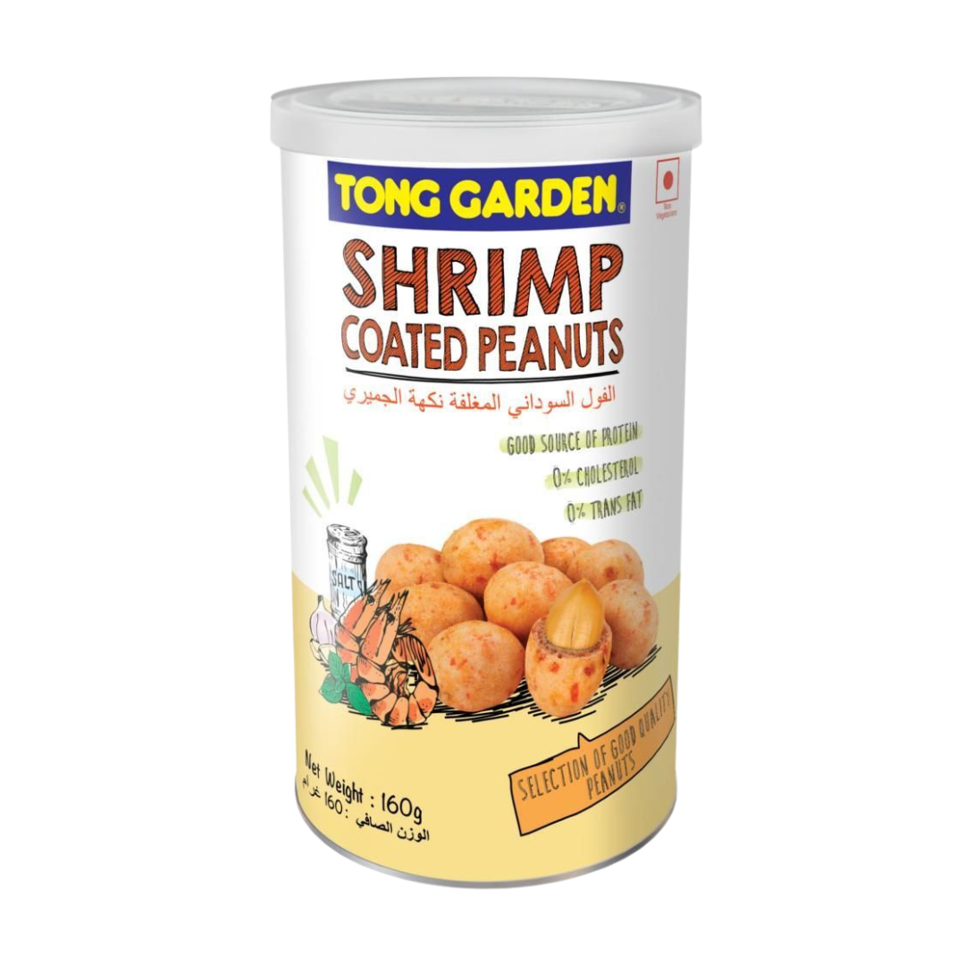 Tong Garden Shrimp Coated Peanuts Can 160g