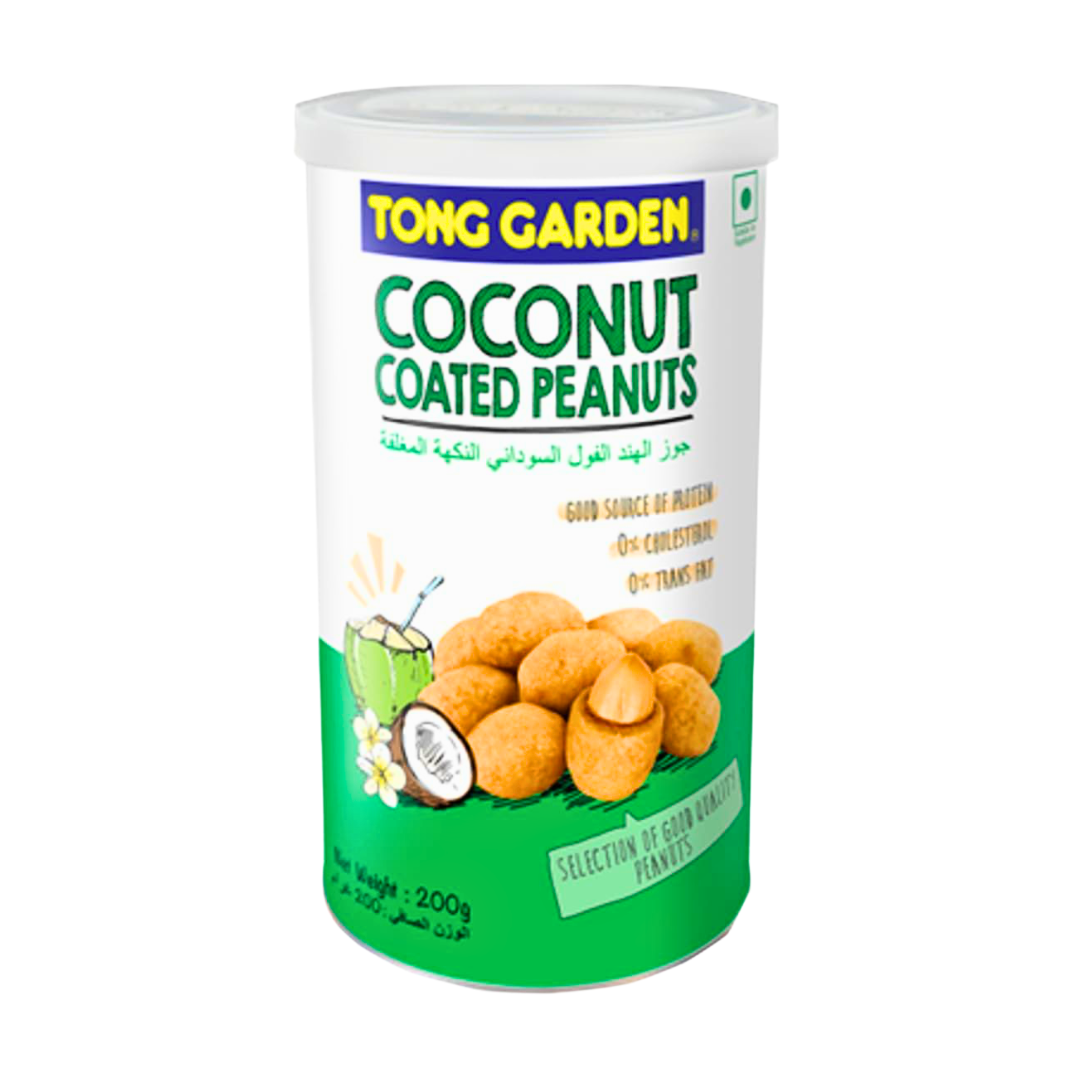 Tong Garden Coconut Cream Coated Peanuts Can 190g