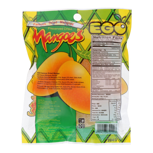 Ego Famous Dried Mango 100g Ego Famous Dried Mango 100g