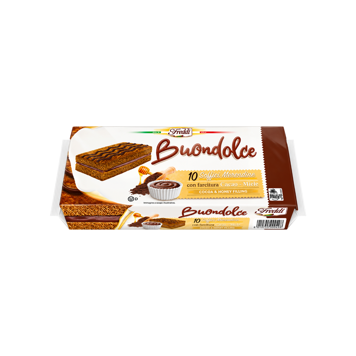 Freddi Buondolce Cocoa Honey 10 Mini Cakes 250g