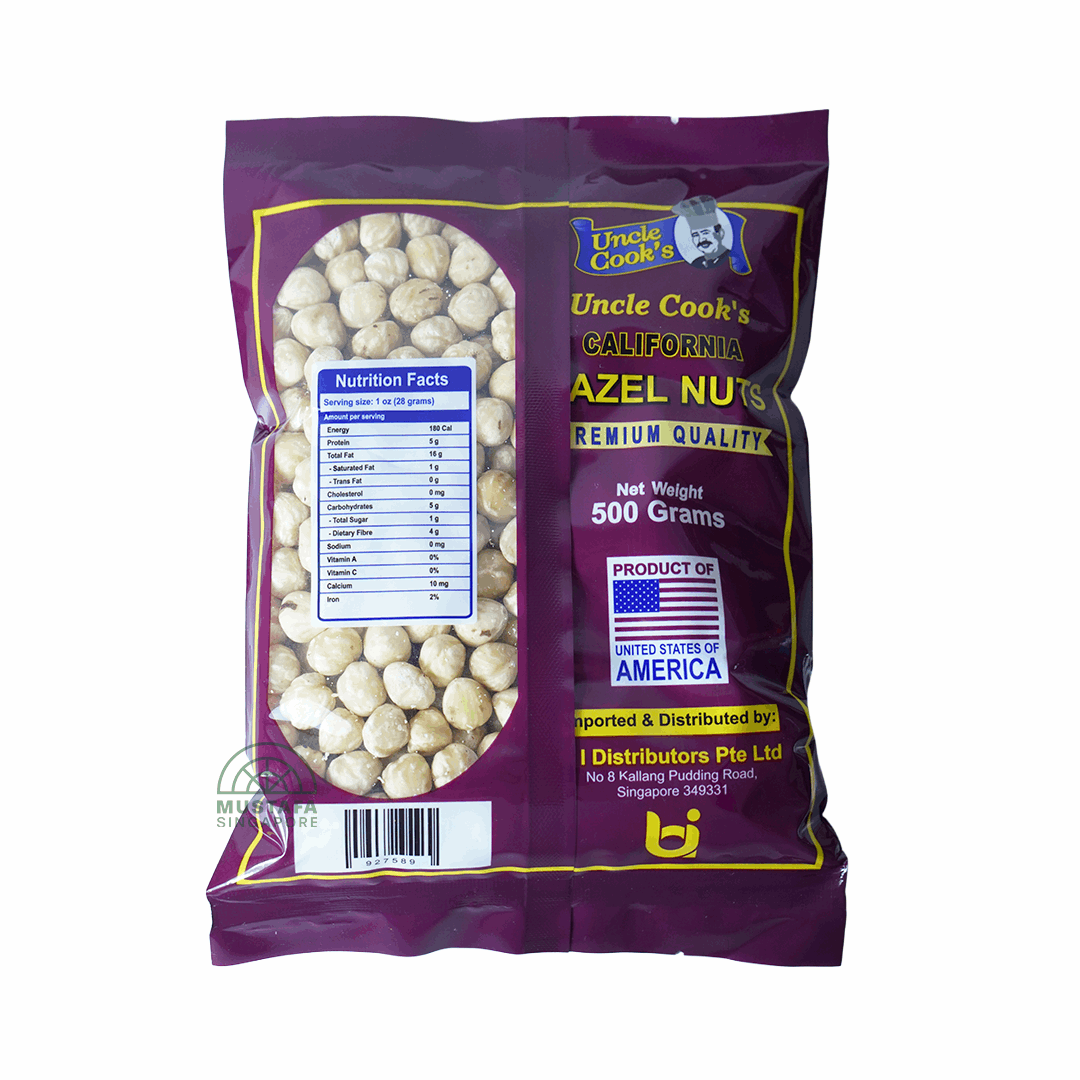 Uncle Cook's Raw Hazelnut 500g