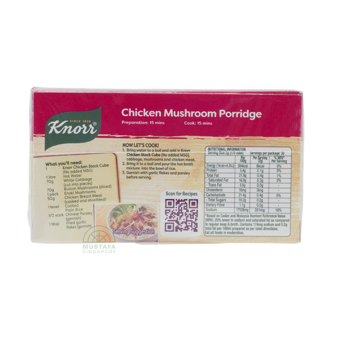 Knorr Chicken Stock Cubes No Added MSG 60g