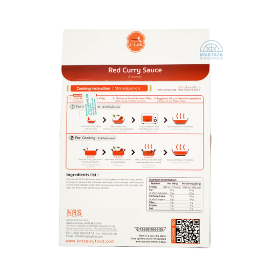 J-Lek Red Curry Sauce 250g J-Lek Red Curry Sauce 250g