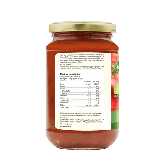 Naturel Organic Kale Pasta Sauce 340g Naturel Organic Kale Pasta Sauce 340g