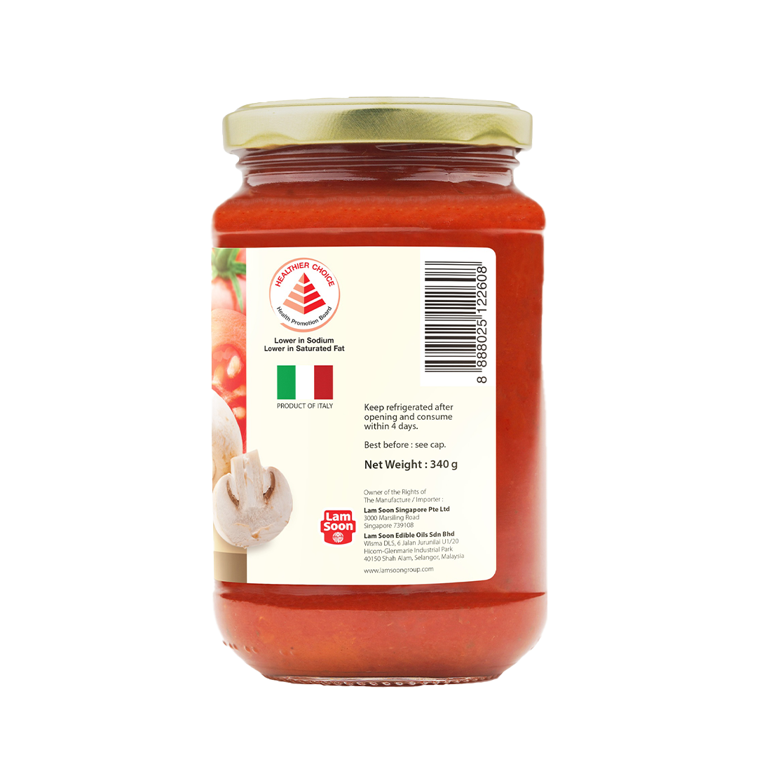Naturel Organic Mushroom Pasta Sauce 340g