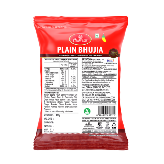 Haldiram's Plain Bhujia 400g Haldiram's Plain Bhujia 400g