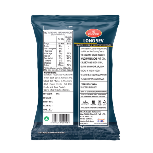 Haldiram's Long Sev 200g Haldiram's Long Sev 200g