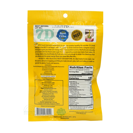 7D Dried Mangoes 100g