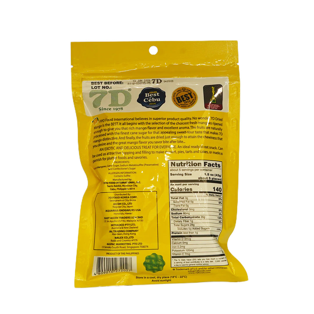 7D Dried Mangoes 200g