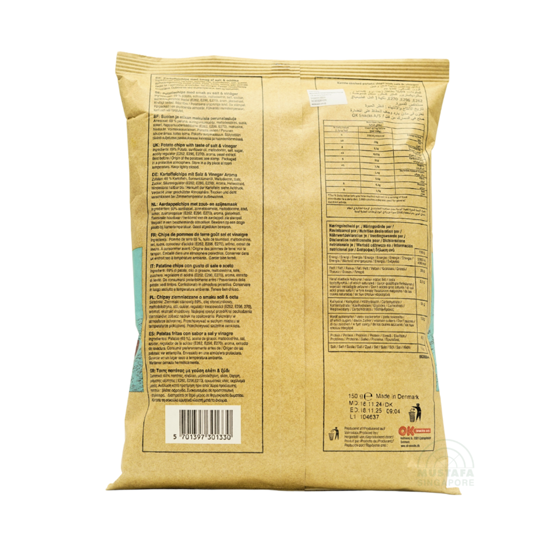 Kettle Cooked Salt & Vinegar 150g