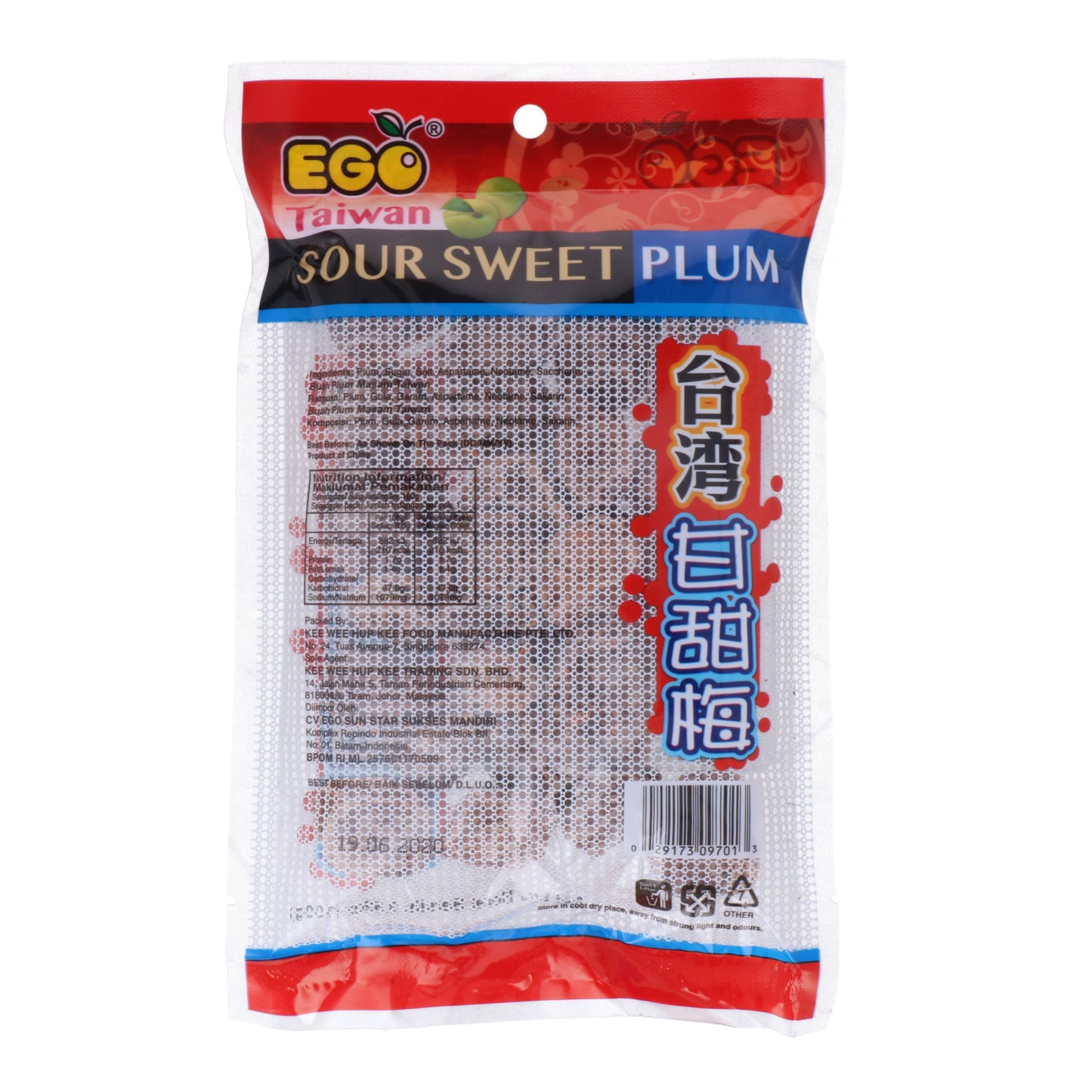 Ego Taiwan Sour Sweet Plum 100g