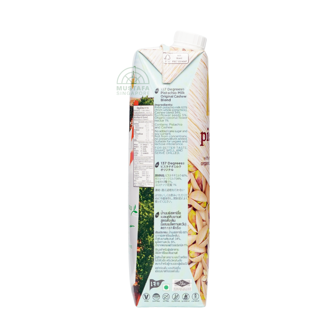 137 Degrees® Pistachio Milk Original Cashew Blend 1L