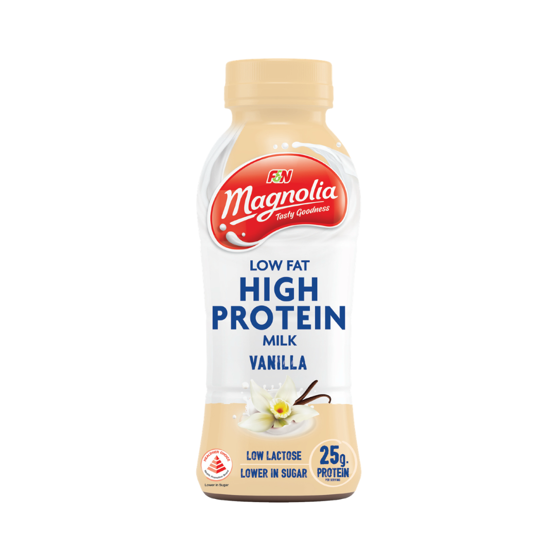 F&N Magnolia Low Fat High Protein Milk Vanilla 375ml