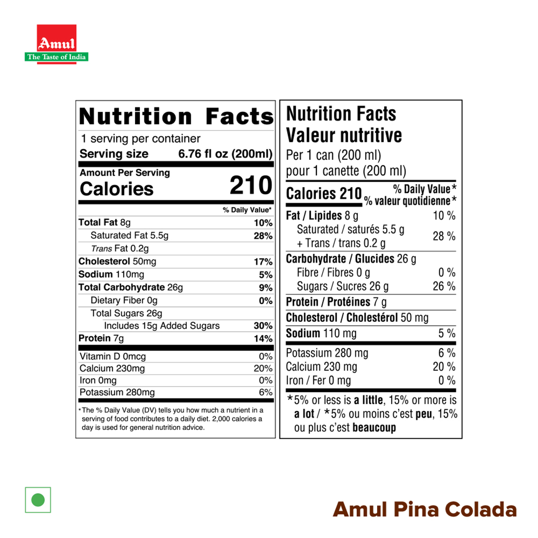 Amul Pina Colada Mocktail 200ml