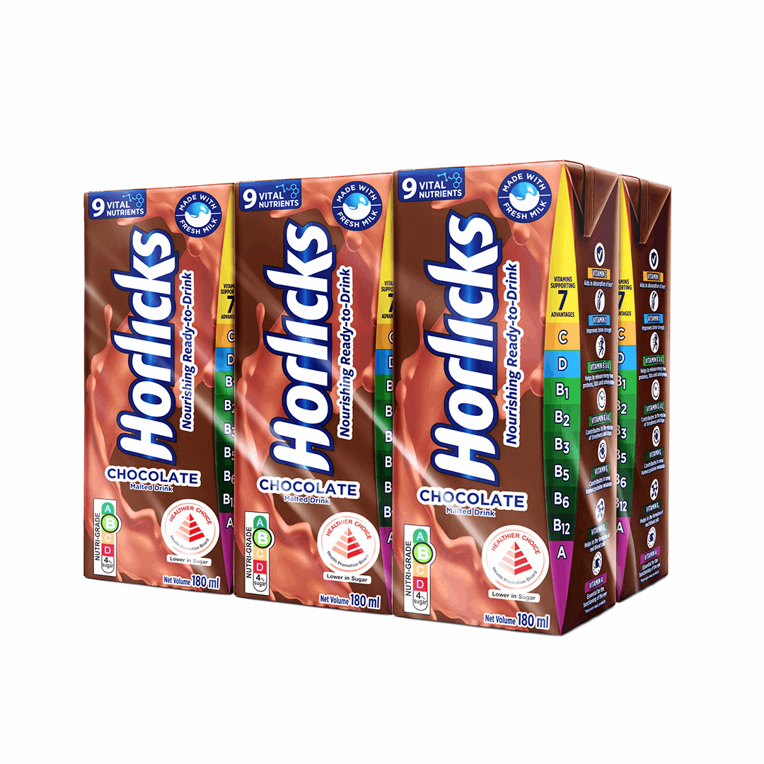 Horlicks Chocolate Drink 180ml x 6s