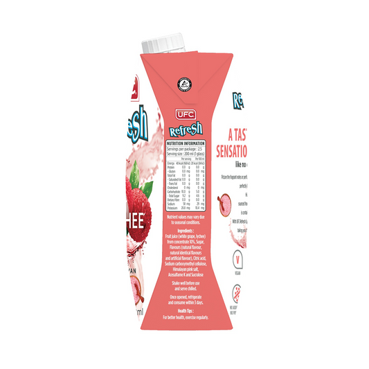 UFC Refresh Lychee with Himalayan Salt 500ml UFC Refresh Lychee with Himalayan Salt 500ml