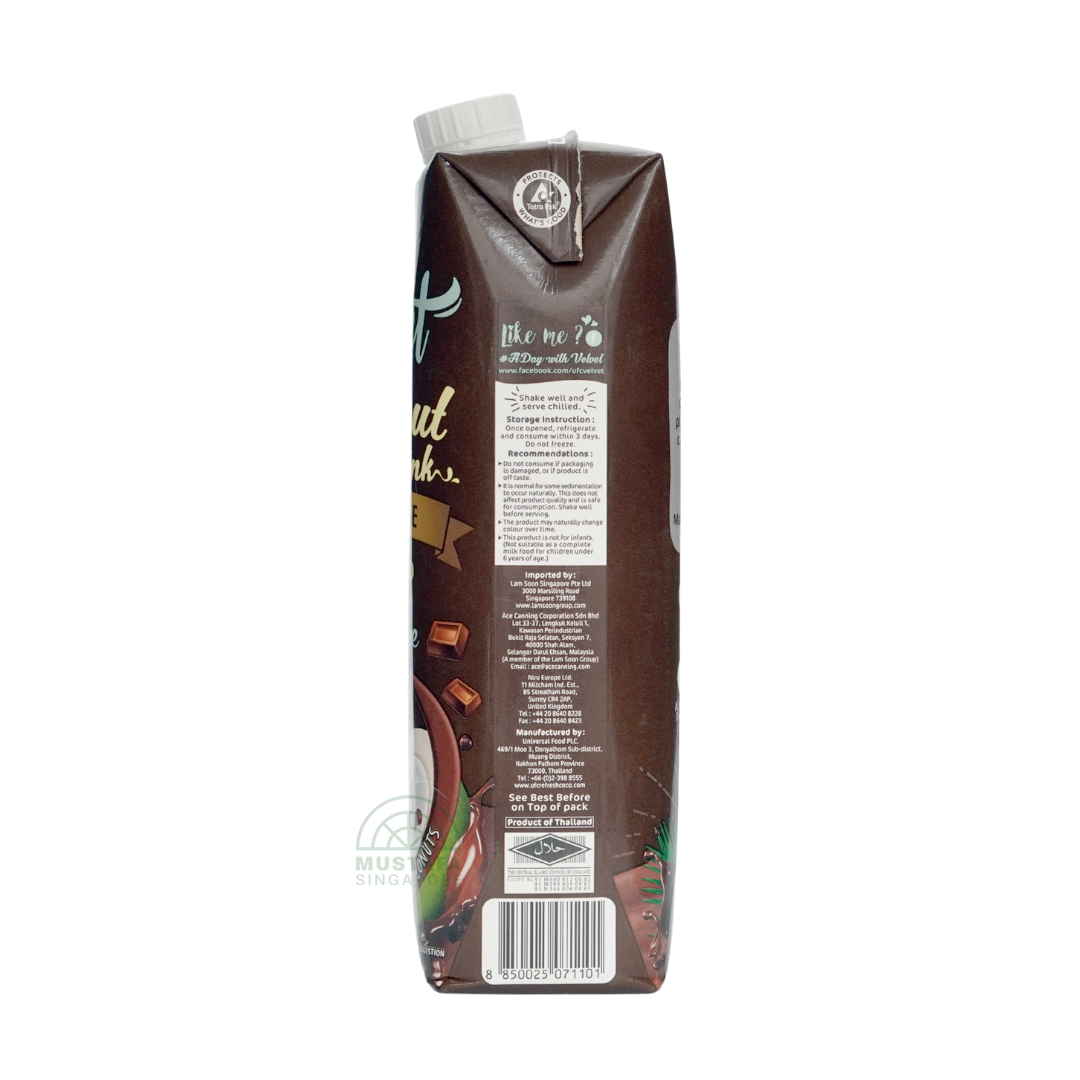 UFC Velvet Coconut Milk Drink Chocolate Plant-Based Dairy Free 1L