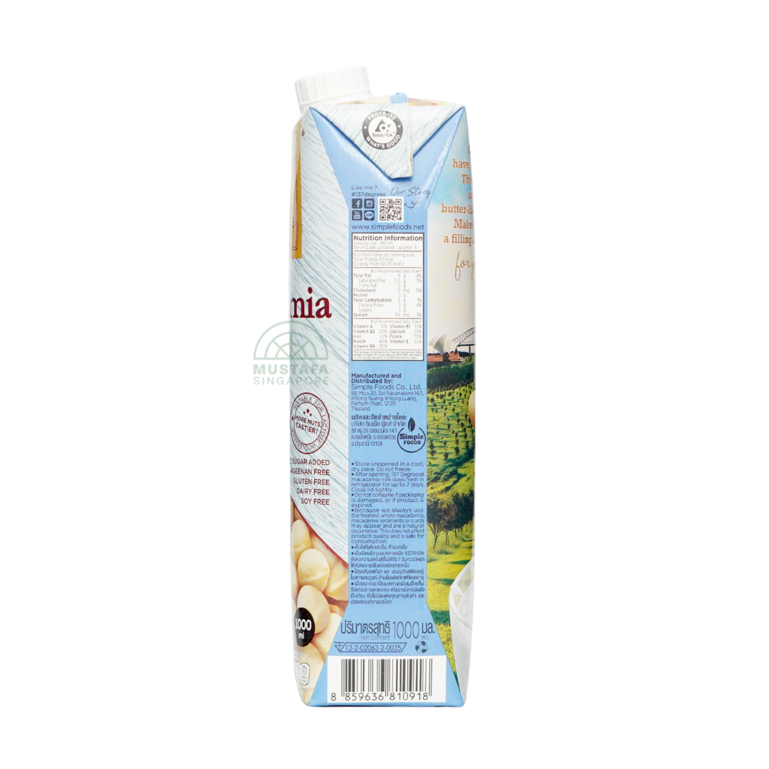 137 Degrees® Macadamia Milk 1L