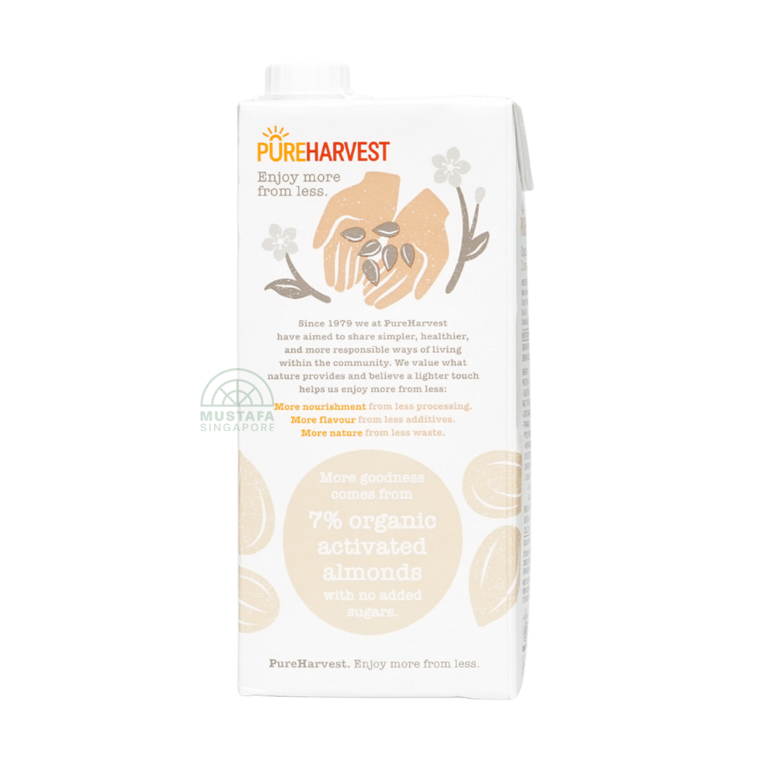 Pure Harvest Organic Almond Unsweeted 1L