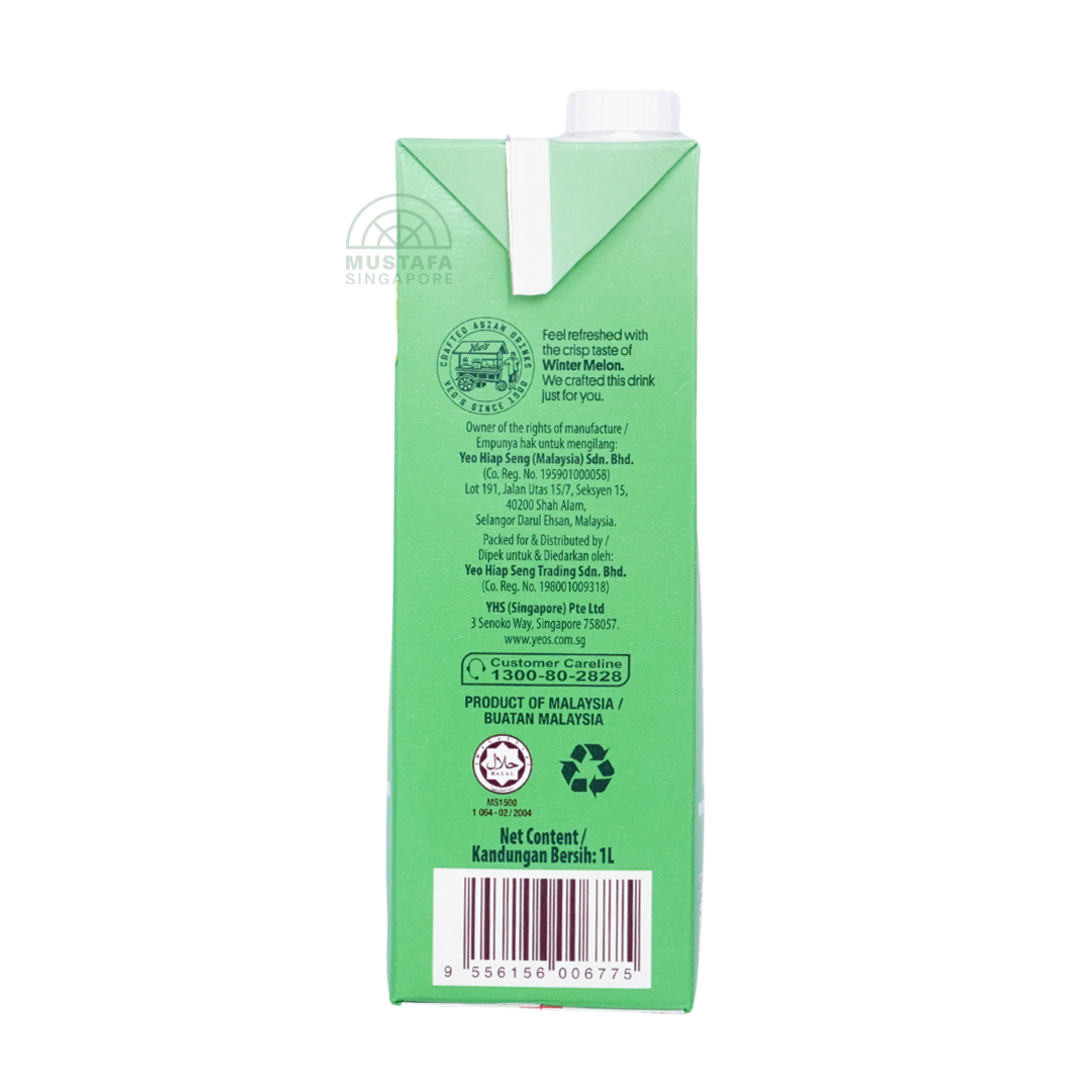 Yeo's Wintermelon Flavoured Drink Less Sugar 1L