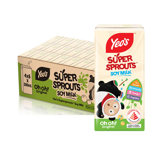 Yeo's SuperSprout Original Soy Milk 200ml x 6s Yeo's SuperSprout Original Soy Milk 200ml x 6s