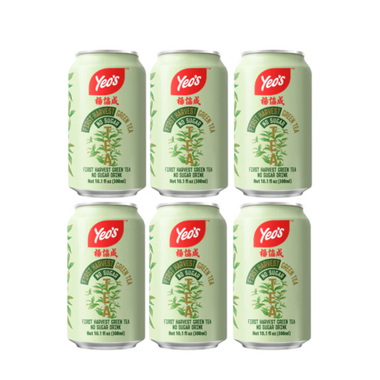 Yeo's First Harvest Green Tea Drink No Sugar 6 cans 300ml Yeo's First Harvest Green Tea Drink No Sugar 6 cans 300ml