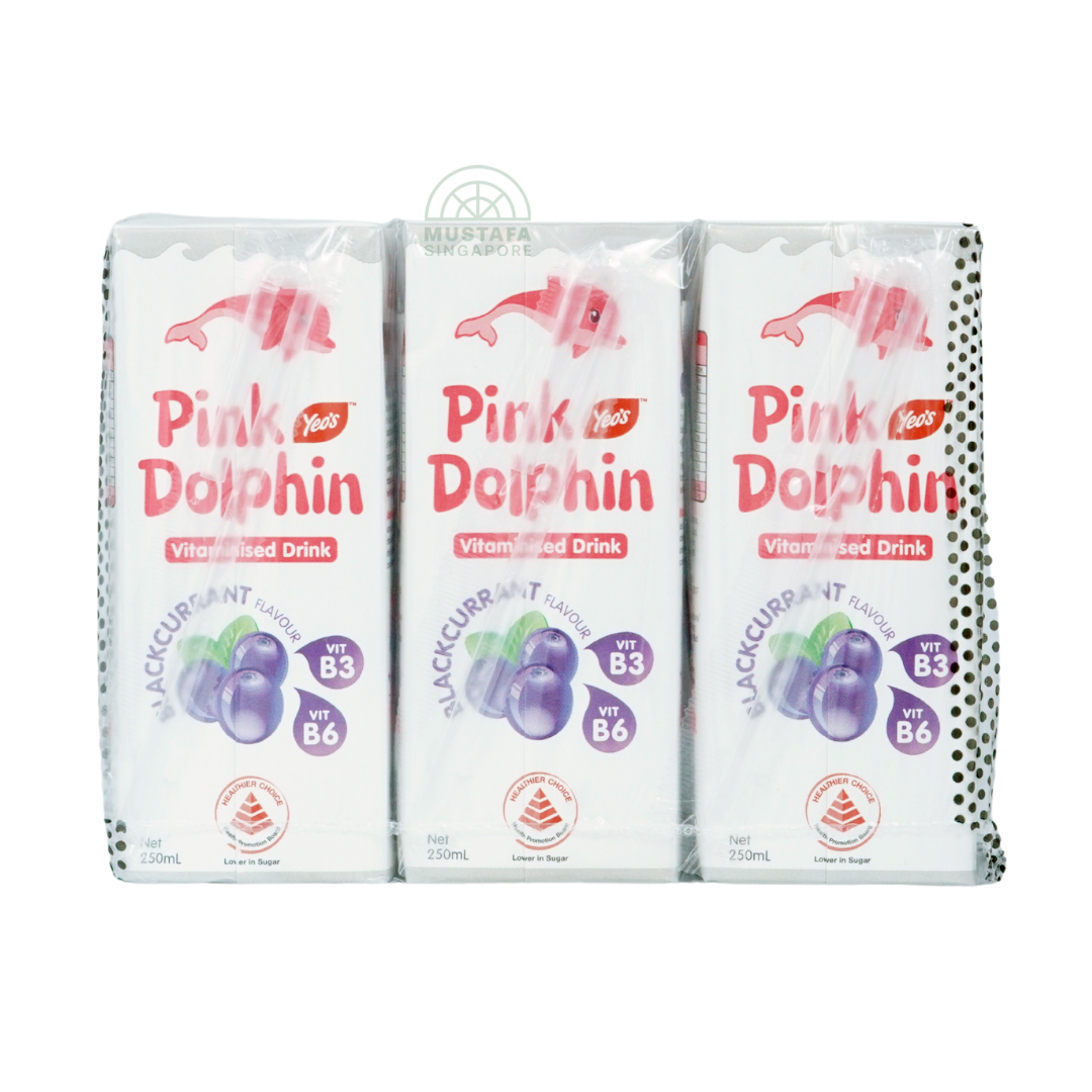 Yeo's Pink Dolphin Blackcurrant 6 pack 250ml