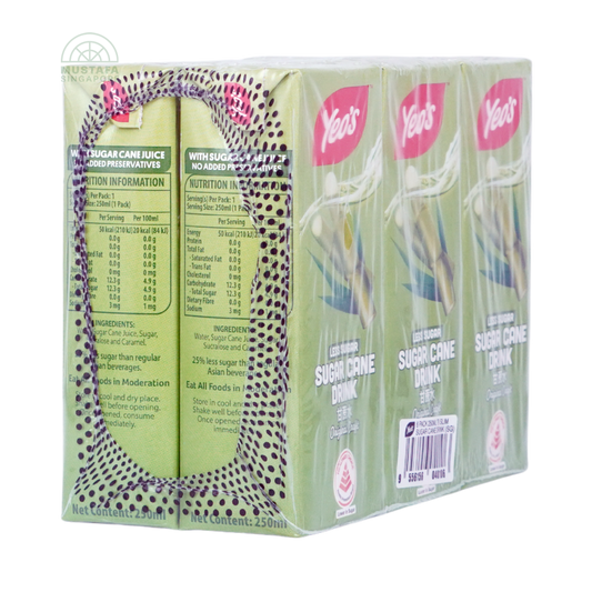 Yeo's Sugar Cane Drink Less Sugar 6 pack 250ml