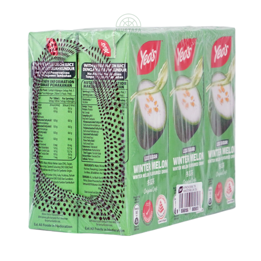 Yeo's Wintermelon Flavoured Drink Less Sugar 6 pack 250ml Yeo's Wintermelon Flavoured Drink Less Sugar 6 pack 250ml