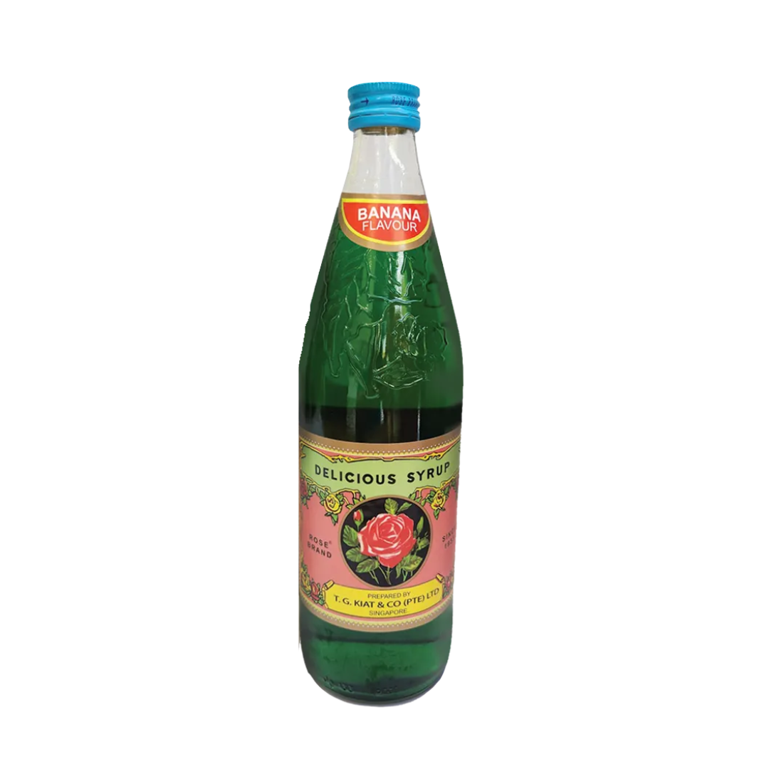 T.G. Kiat Rose Brand Banana Syrup 750ml