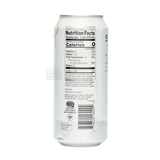 Steaz Antioxidant Brew Organic Green Tea Zero Calorie Peach Mango 473g