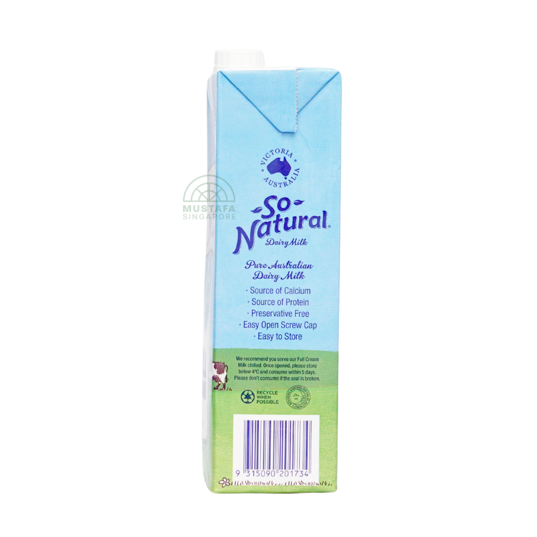 Victoria Australia So Natural Dairy Milk Full Cream 1L