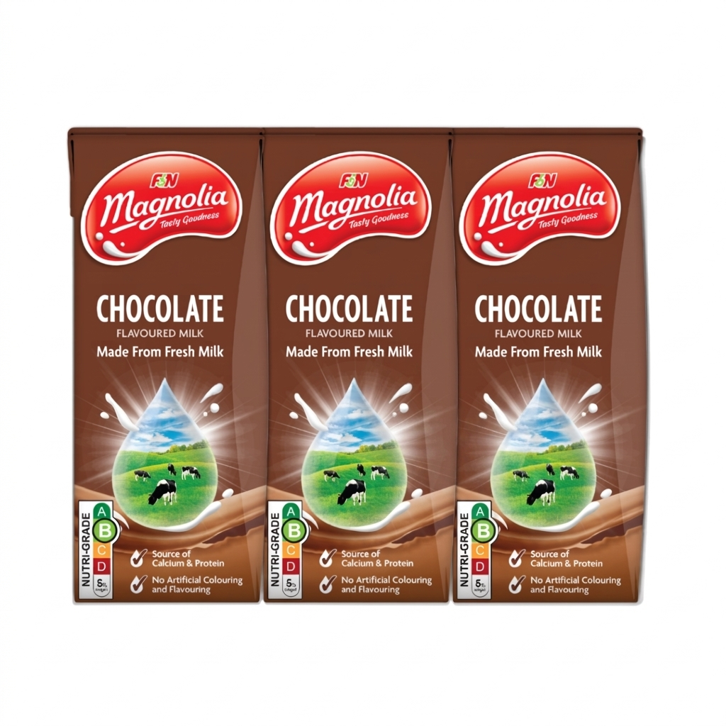 F&N Magnolia Chocolate Fresh Milk 6 x 200ml