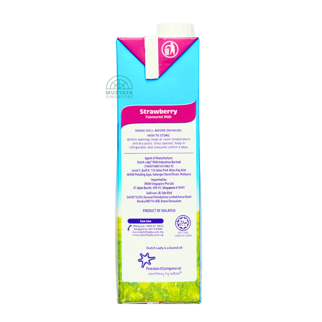 Dutch Lady Strawberry Flavoured Milk 1L