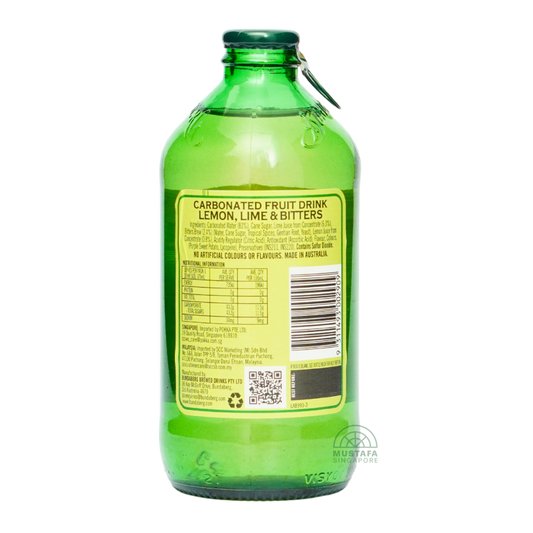 Bundaberg Lemon, Lime & Bitters Flavoured Sparkling Fruit Drink 375ml