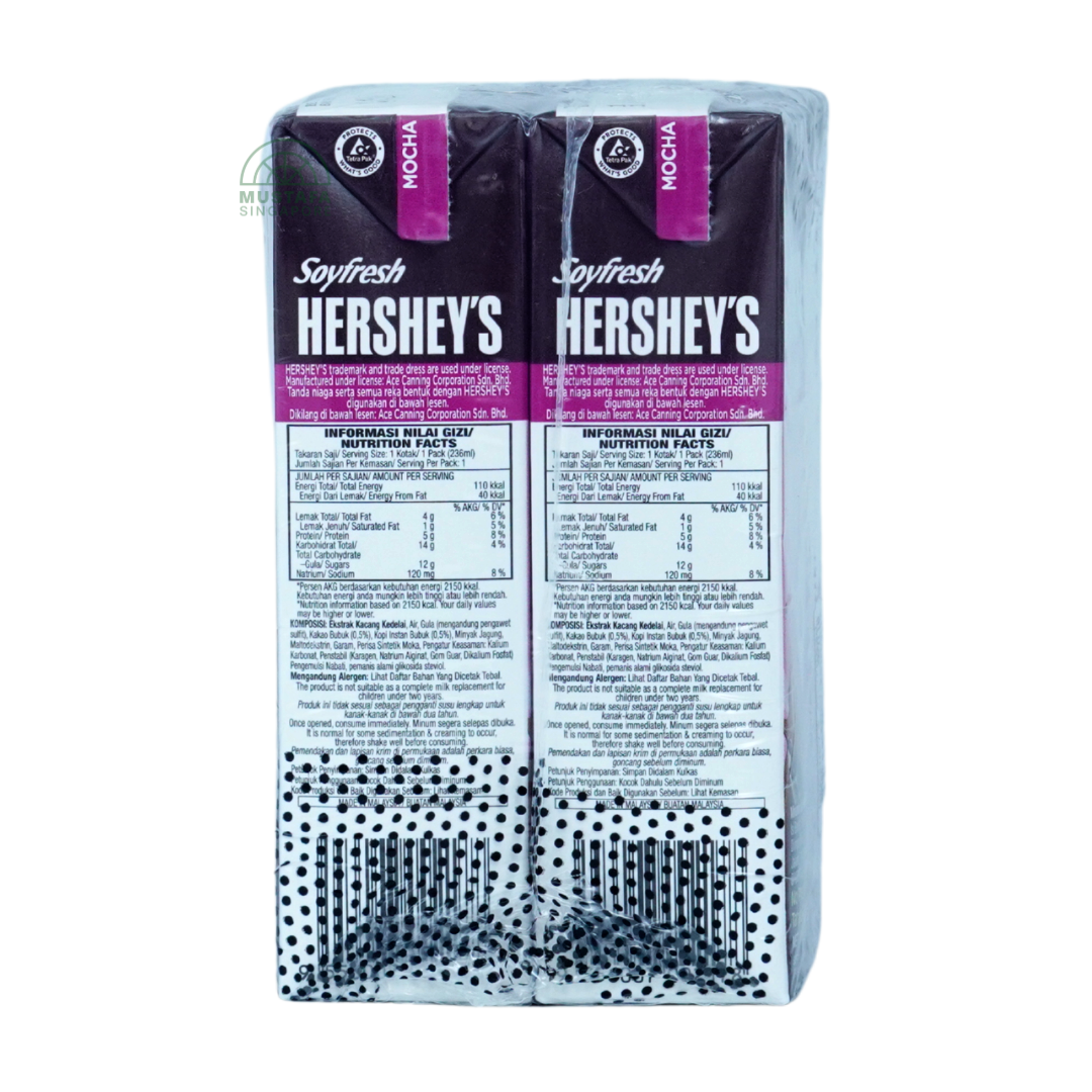 Soyfresh Hershey's Mocha Flavoured Soya Milk 6 x 236ml