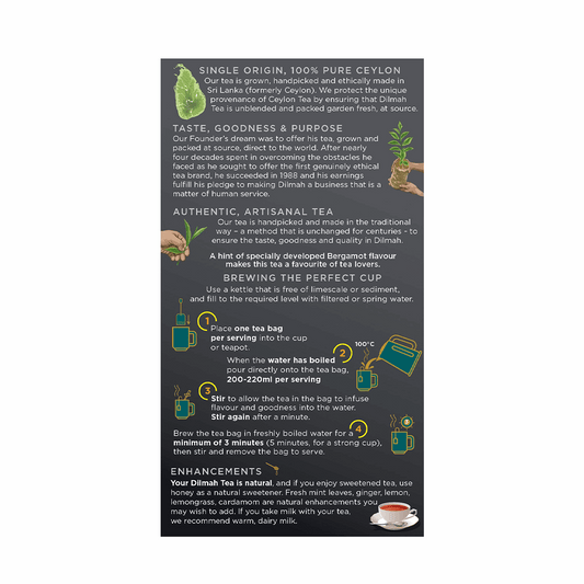 Dilmah String & Tag Earl Grey Tea 2g x 50 bags Dilmah String & Tag Earl Grey Tea 2g x 50 bags