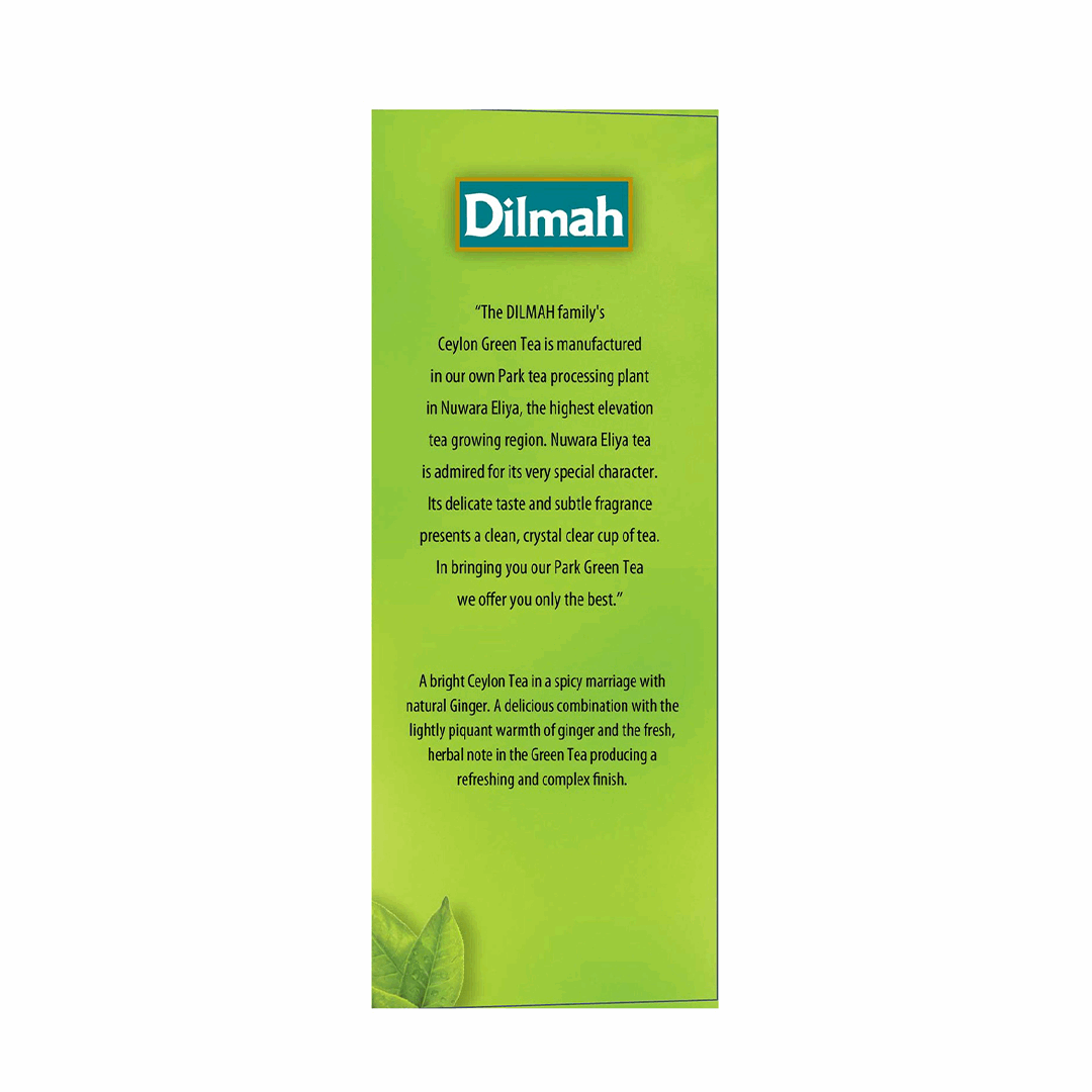 Dilmah String & Tag Green Tea Ginger 2g x 20 bags
