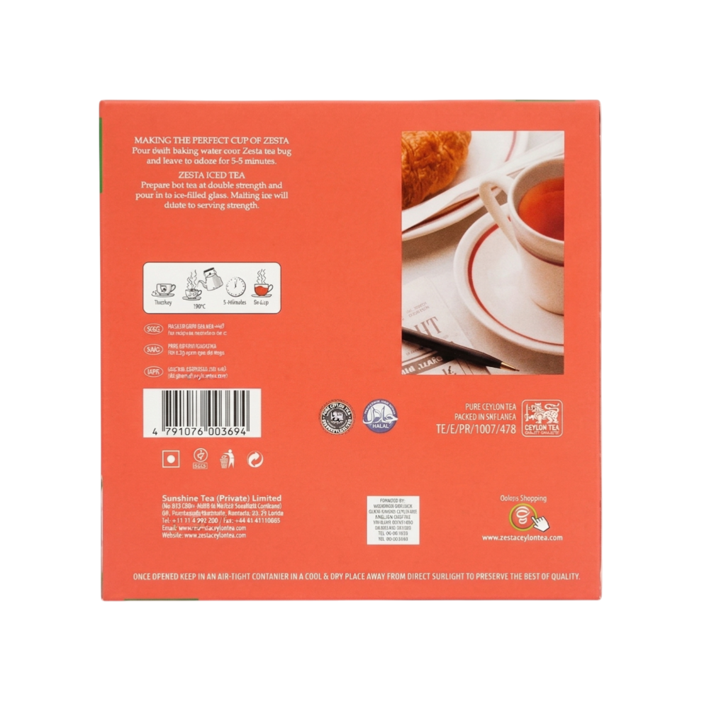 Zesta English Breakfast Tea 2g x 100 bags