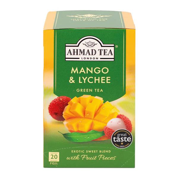Ahmad Tea Mango & Lychee Green Tea 2g x 20 bags