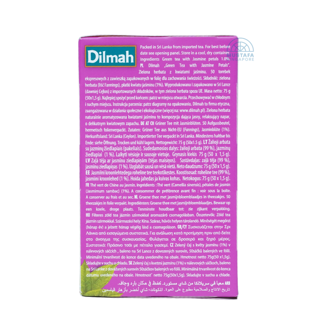 Dilmah String & Tag Green Tea with Jasmine Petals 1.5g x 50 bags