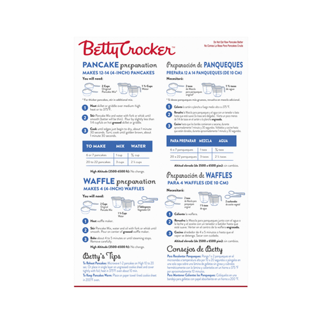 Betty Crocker Original Complete Pancake Mix 1.04kg