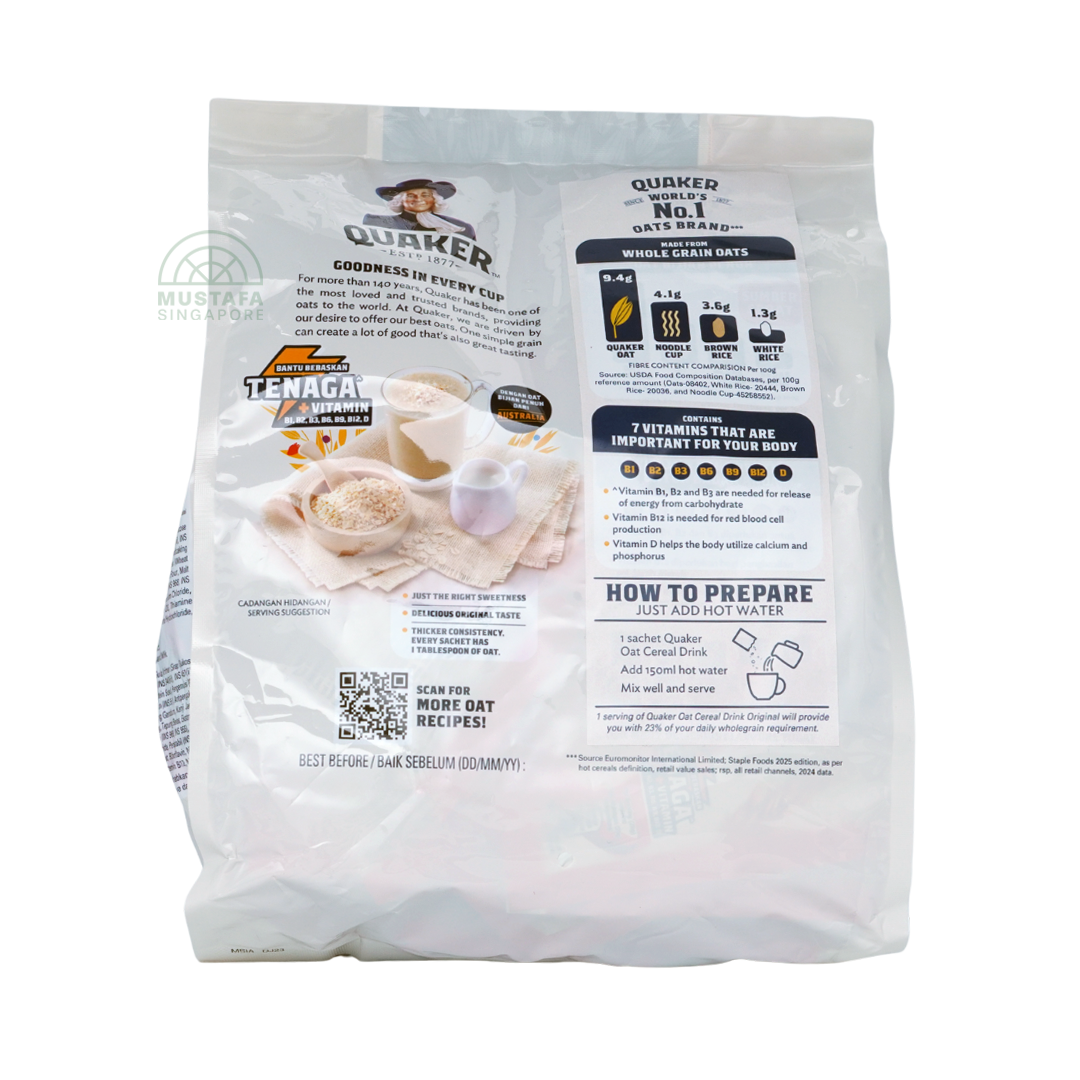 Quaker 3 in 1 Oat Cereal Drink Original 28g x 14s