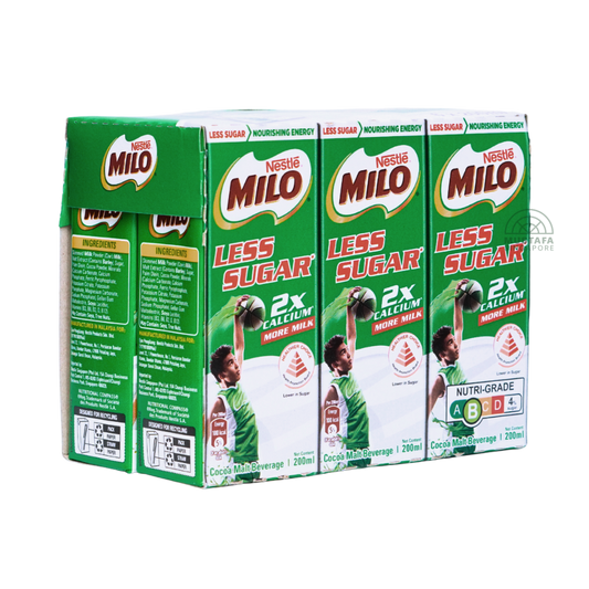 Milo Less Sugar 2x More Calcium 6 x 200ml Milo Less Sugar 2x More Calcium 6 x 200ml