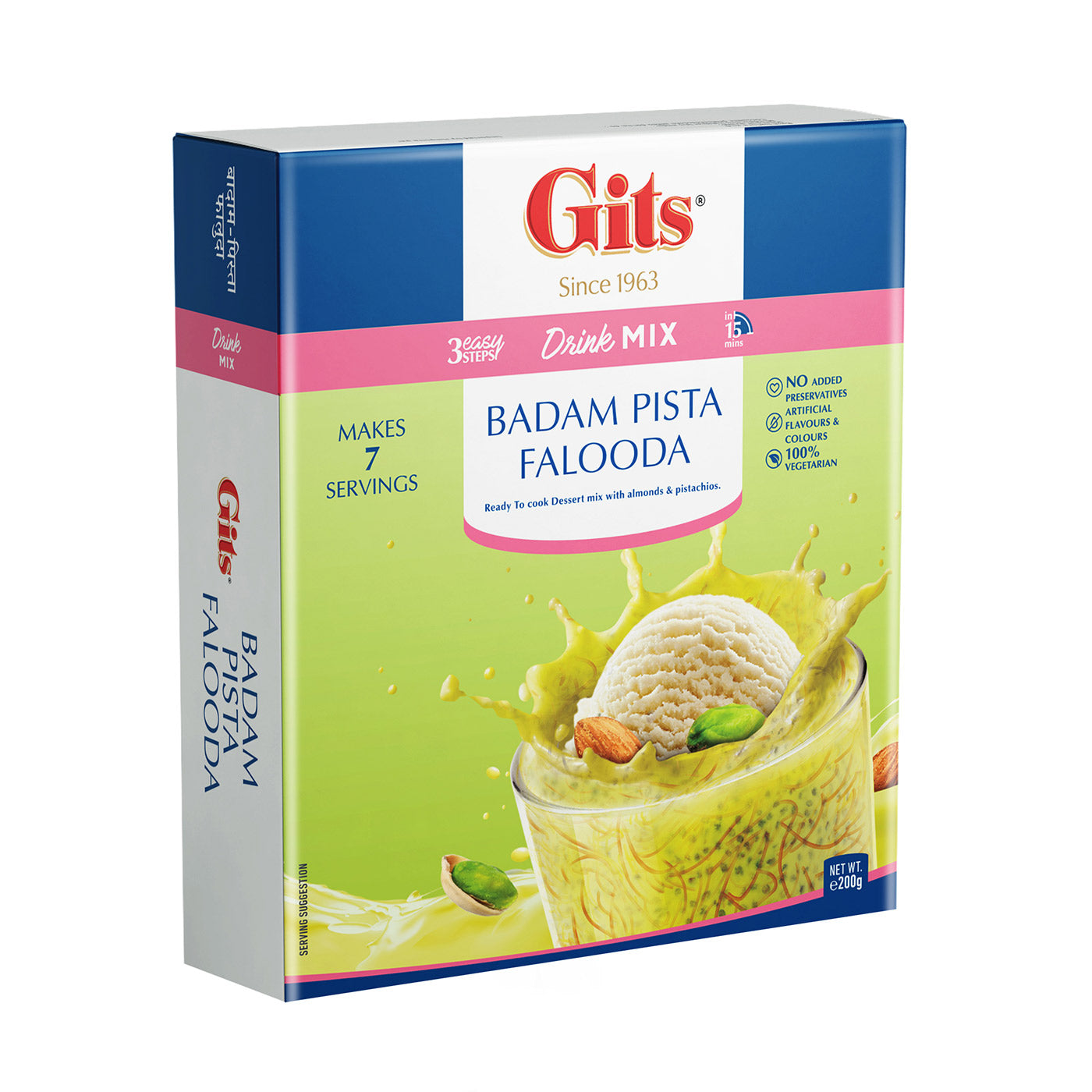 Gits Badam Pista Drink Mix (Made With Real Almonds) 200g