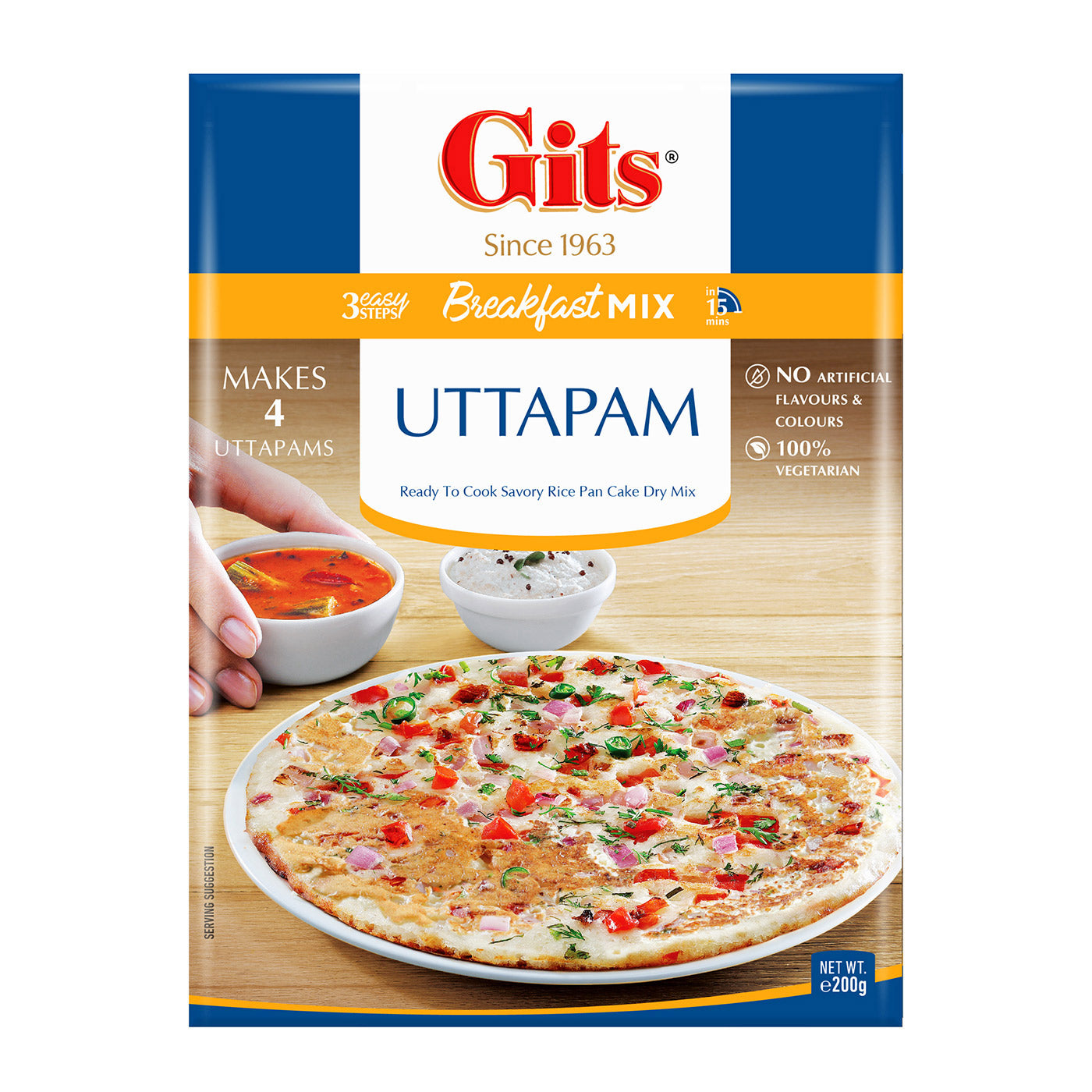 Gits Uttapam Instant Breakfast Mix 200g