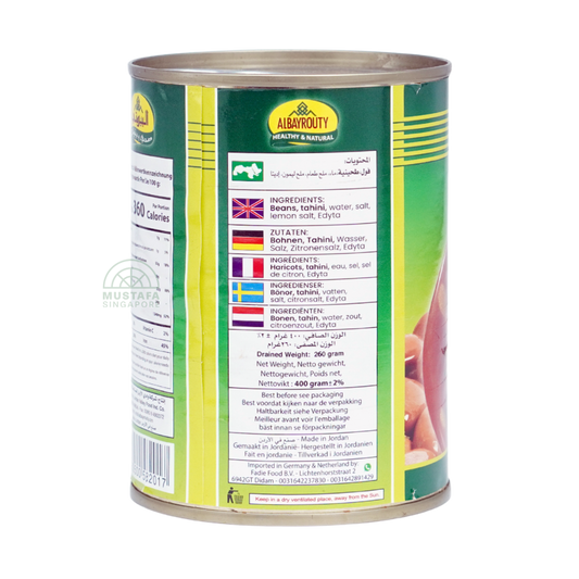 Albayrouty Foul Moudamas with Tahina 400g