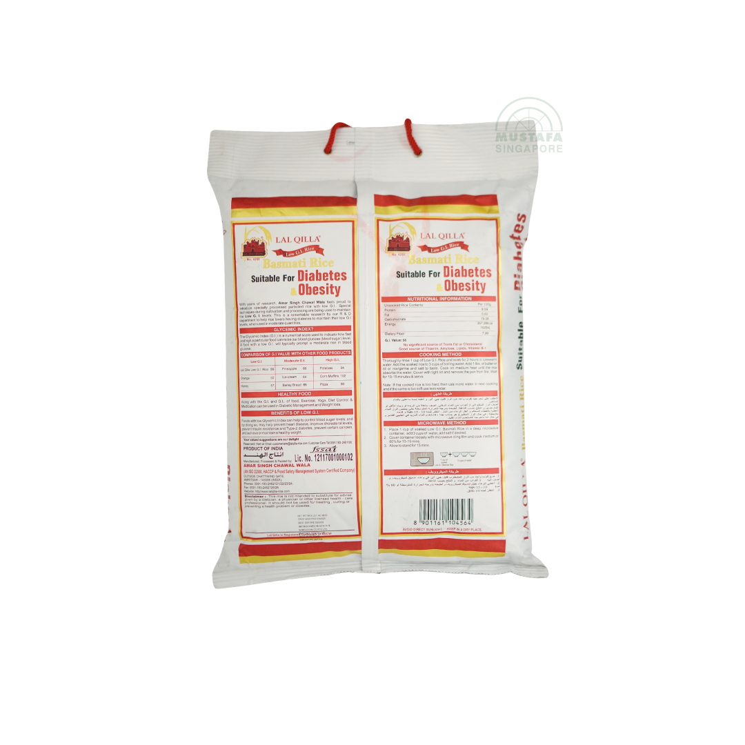 Lal Qilla Low GI Basmati Rice 5kg