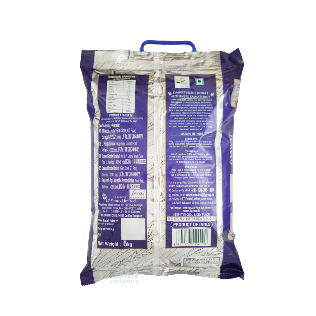 Daawat Select Basmati Rice 5kg