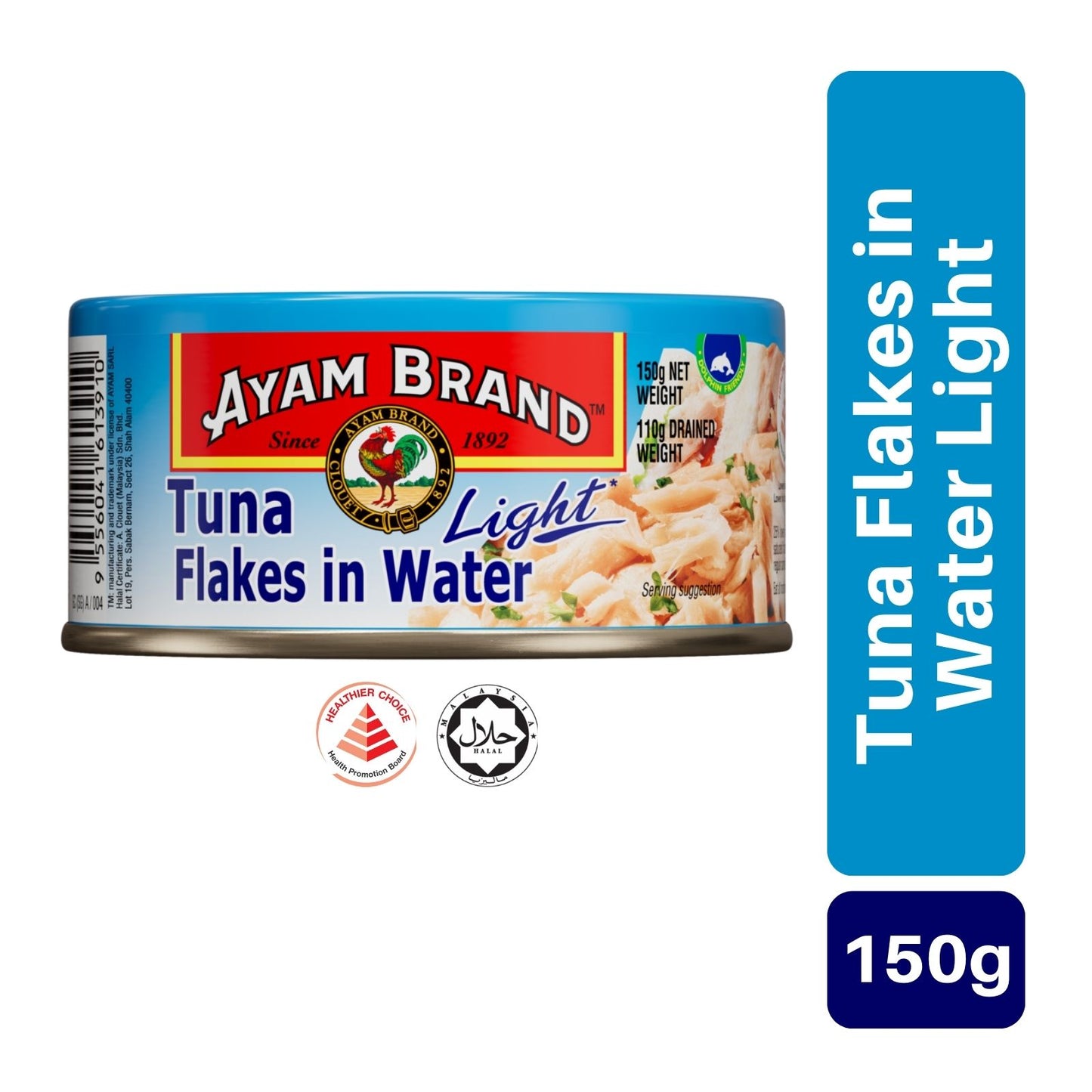 Ayam Brand Tuna Flakes in Water Light 150g